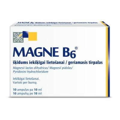 Magne B6 šķīdums iekšķīgai lietošanai N10