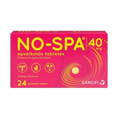 NO-SPA 40 mg apvalkotās tabletes N24  