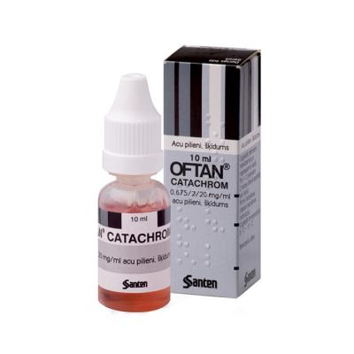Oftan Catachrom 0,675/2/20 mg/ml acu pilieni, šķīdums 10 ml