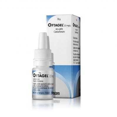 Oftagel 2,5 mg/g acu gels 10 g