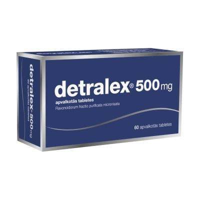 DETRALEX 500 mg apvalkotās tabletes N60   