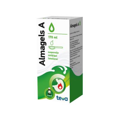 Almagels A suspensija iekšķīgai lietošanai 170 ml   