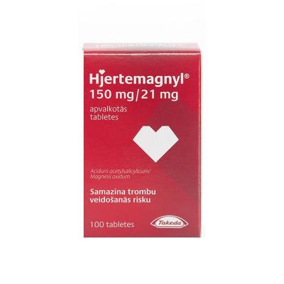 Hjertemagnyl 150 mg/21 mg apvalkotās tabletes, N100