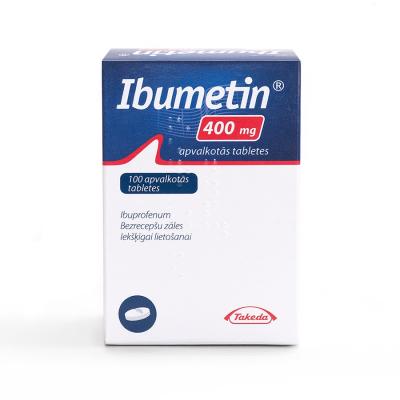 IBUMETIN 400 mg apvalkotās tabletes N100