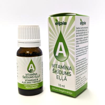 Retinilacetāta (A vitamīna) 3,44% šķīdums eļļā 10ml