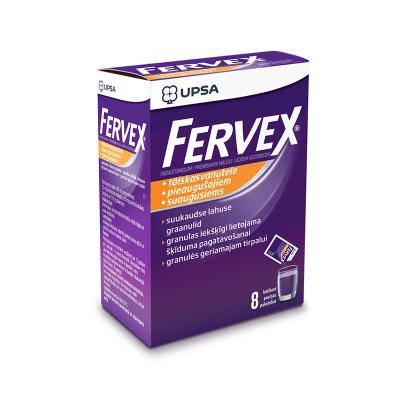 FERVEX 500mg/200mg/25mg granulas N8 ar cukuru