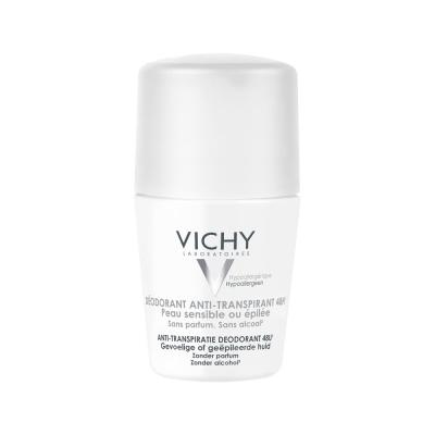 VICHY Dezodorants-rullītis ar 48h iedarbību ļoti jutīgai ādai, 50 ml