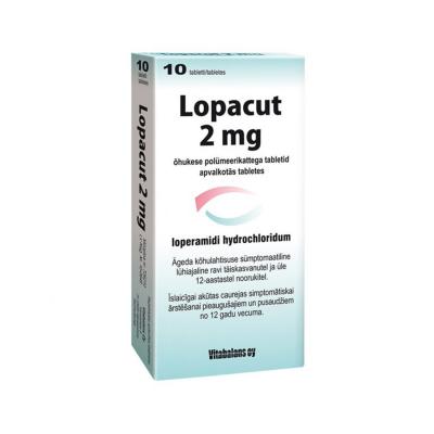 LOPACUT 2mg apvalkotās tabletes N10   