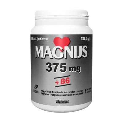 VITABALANS Magnijs 375mg + B6 tabletes N180