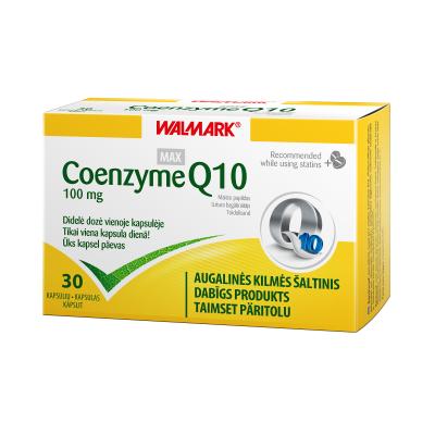 WALMARK COENZYME Q10 MAX 100mg kapsulas N30