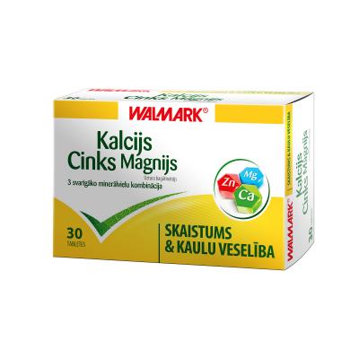 WALMARK KALCIJS - MAGNIJS - CINKS tabletes N30