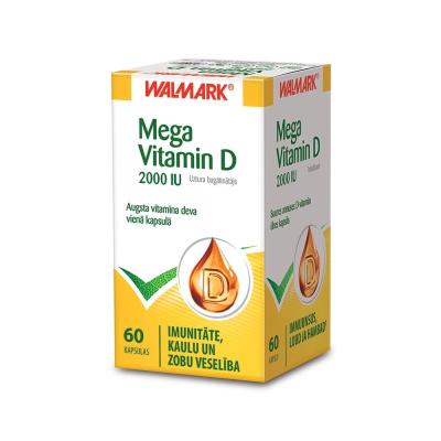 WALMARK MEGA Vitamin D 2000 IU kapsulas N60