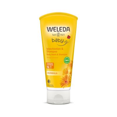 WELEDA BABY kliņģerīšu šampūns un mazgāšanās līdzeklis, 200 ml