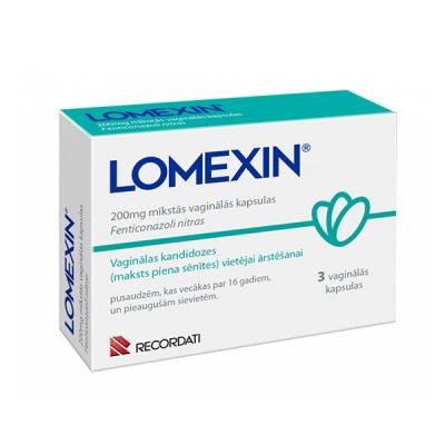 LOMEXIN 200mg vaginālās kapsulas N3