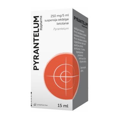 PYRANTELUM Polpharma 250mg/ml suspensija iekšķīgai lietošanai 15 ml
