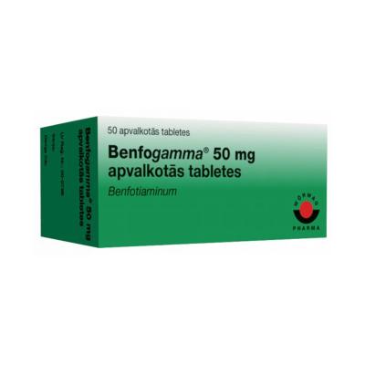 BENFOGAMMA 50mg apvalkotās tabletes N50