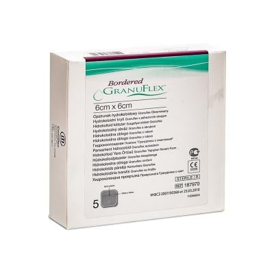 GRANUFLEX Bordered hidrokoloīdu pārsējs 6x6cm N5