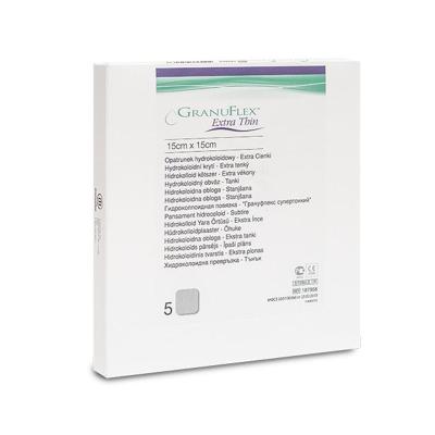 GRANUFLEX Extra Thin hidrokoloīdu pārsējs 15x15cm N5