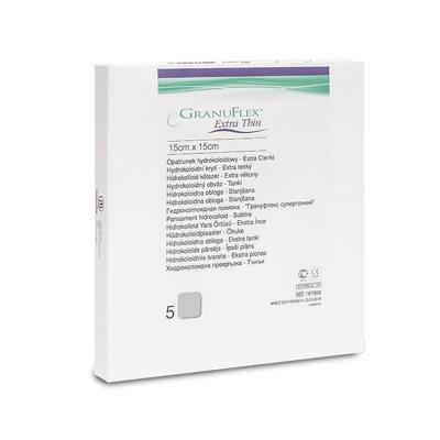 GRANUFLEX Extra Thin hidrokoloīdu pārsējs 15x15cm N5