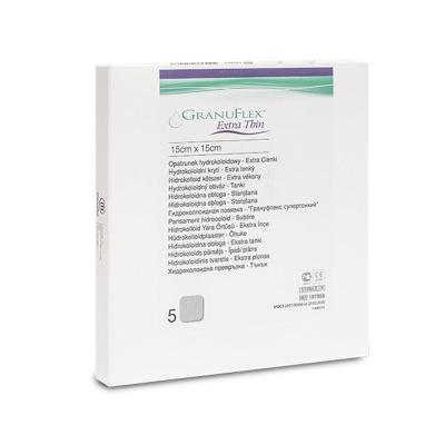 GRANUFLEX Extra Thin hidrokoloīdu pārsējs 15x15cm N5