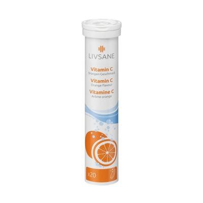 LIVSANE C vitamīns 240 mg šķīstošās tabletes N20