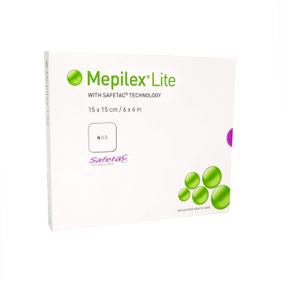 MEPILEX Lite 15x15cm absorbējošs putu pārsējs 5 gb.