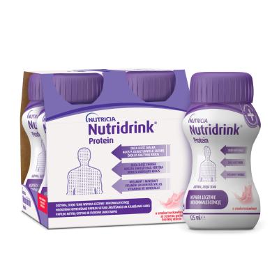 NUTRIDRINK Protein ar zemeņu garšu 125ml N4