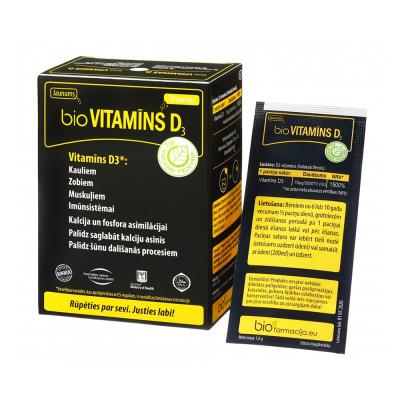 BIO Vitamīns D3 75mcg pulveris N20 