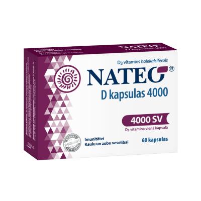 NATEO D 4000 kapsulas N60