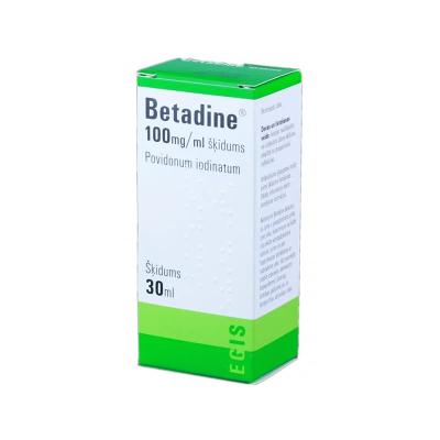 BETADINE šķīdums 100mg/ml 30 ml 