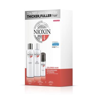 NIOXIN System 4 - krāsotiem matiem ar progresējošu tendenci kļūt plānākiem, komplekts 150ml+150ml+40ml