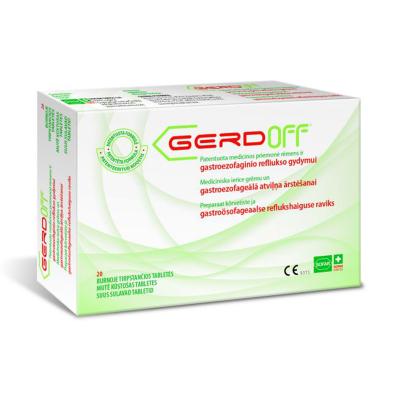 GERD OFF mutē kūstošas tabletes N20