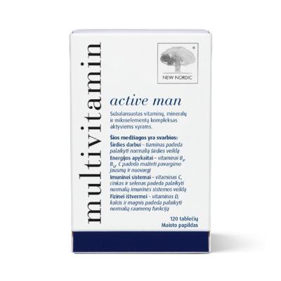 NEW NORDIC Multivitamin active man tabletes N120