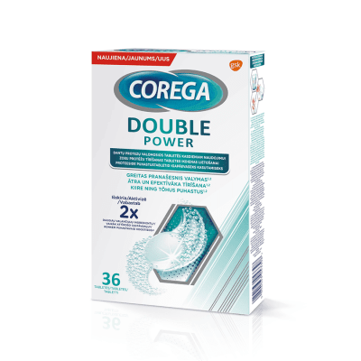 COREGA Double Power attīrošās tabletes N36