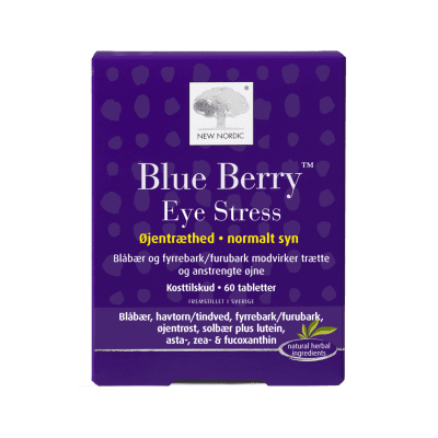 NEW NORDIC Blue Berry Eye Stress tabletes redzei N60