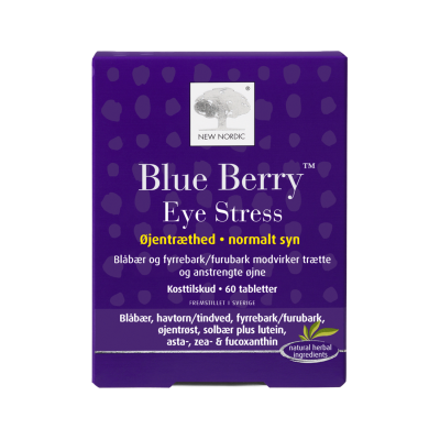 NEW NORDIC Blue Berry Eye Stress tabletes redzei N60