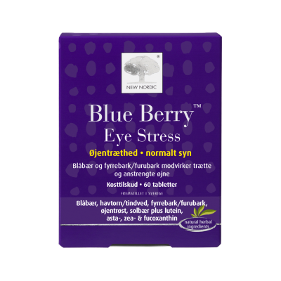 NEW NORDIC Blue Berry Eye Stress tabletes redzei N60