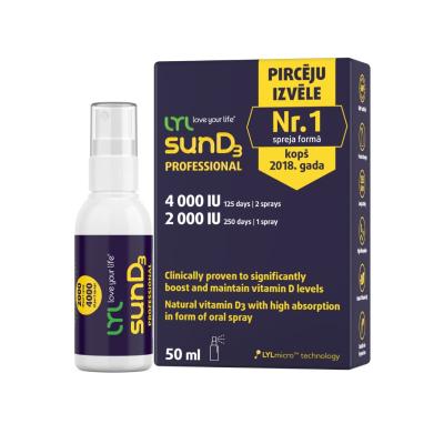 LYL sunD3 PROFESSIONAL 4000 SV | 2000 SV, sprejs, 50 ml