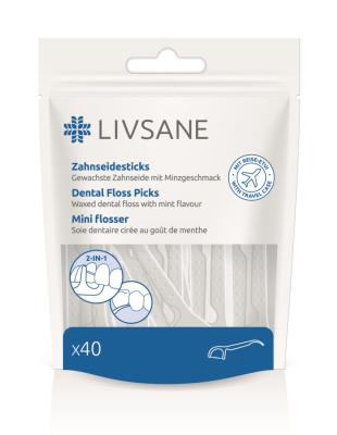 LIVSANE zobu diegs turētājā N40 