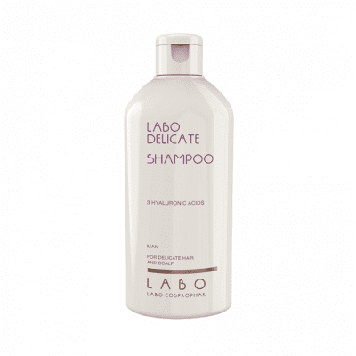 LABO DELICATE Speciāls šampūns jutīgiem matiem un galvas ādai. Vīriešiem 200 ml