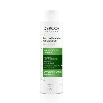VICHY DERCOS pretblaugznu šampūns jutīgai galvas ādai, 200 ml