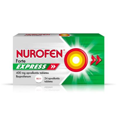 NUROFEN Forte Express 400mg apvalkotās tabletes N24