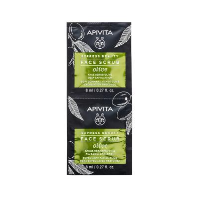 APIVITA EXPRESS BEAUTY sejas skrubis ar olīvām 2 x 8 ml