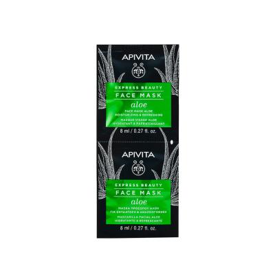APIVITA EXPRESS BEAUTY Sejas maska ar alveju 2 x 8ml