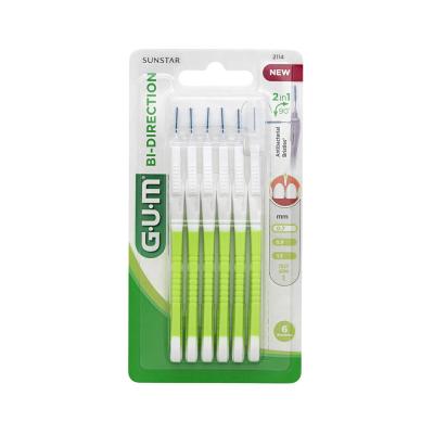 GUM Bi-Direction starpzobu birstītes 0.7mm N6