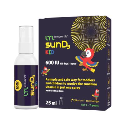 LYL sunD3 KID 600 SV, sprejs, 25 ml