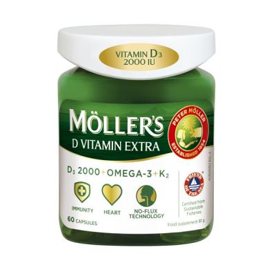 MOLLERS D Vitamin Extra kapsulas N60