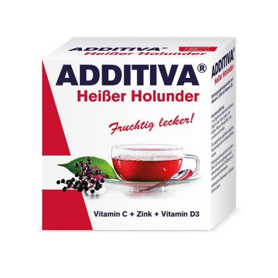 ADDITIVA® Karstais plūškoks + C vitamīns + cinks + D3 vitamīns pulveris paciņās N10