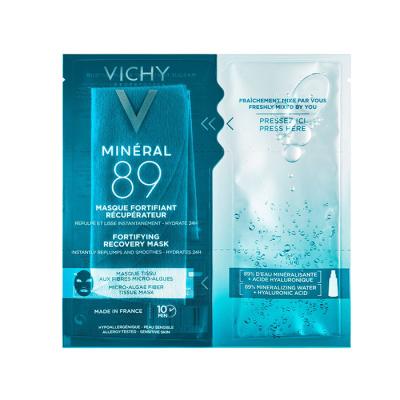 VICHY Mineral 89 stiprinošā atjaunojošā salvetes tipa sejas maska, 29g