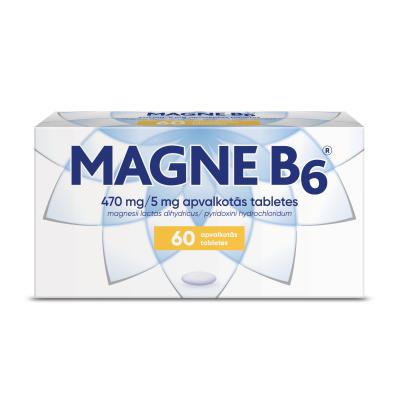 MAGNE B6 (Magnijs) 470mg/5mg apvalkotās tabletes N60